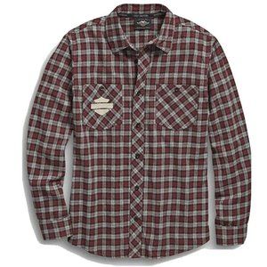 Harley Davidson Plaid Shoulder Graphic Flannel